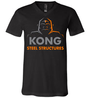 Kong Steel Structures - Essentials - Canvas Unisex V-Neck T-Shirt