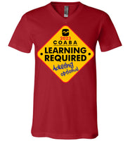 COABA - Learning Required, Adulting Optional - Canvas Unisex V-Neck T-Shirt