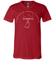 Clear Vision Window Cleaning - Essentials - Canvas Unisex V-Neck T-Shirt