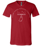 Clear Vision Window Cleaning - Essentials - Canvas Unisex V-Neck T-Shirt