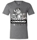 Public Policy Posse - Rebel Command 02 - Canvas Unisex V-Neck T-Shirt