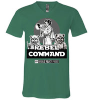 Public Policy Posse - Rebel Command 02 - Canvas Unisex V-Neck T-Shirt