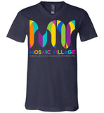 Mosaic Village - Essentials - Canvas Unisex V-Neck T-Shirt