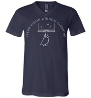 Clear Vision Window Cleaning - Essentials - Canvas Unisex V-Neck T-Shirt