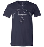 Clear Vision Window Cleaning - Essentials - Canvas Unisex V-Neck T-Shirt