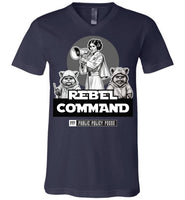 Public Policy Posse - Rebel Command 02 - Canvas Unisex V-Neck T-Shirt