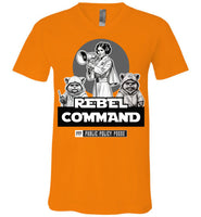 Public Policy Posse - Rebel Command 02 - Canvas Unisex V-Neck T-Shirt