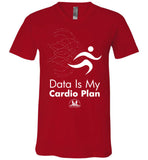 Over The Rainbow Behavior Consulting - Data Is My Cardio Plan - Canvas Unisex V-Neck T-Shirt
