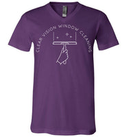 Clear Vision Window Cleaning - Essentials - Canvas Unisex V-Neck T-Shirt