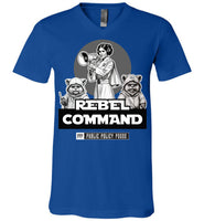 Public Policy Posse - Rebel Command 02 - Canvas Unisex V-Neck T-Shirt