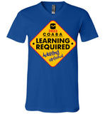 COABA - Learning Required, Adulting Optional - Canvas Unisex V-Neck T-Shirt