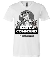 Public Policy Posse - Rebel Command 02 - Canvas Unisex V-Neck T-Shirt