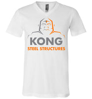 Kong Steel Structures - Essentials - Canvas Unisex V-Neck T-Shirt