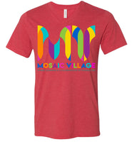 Mosaic Village - Essentials - Canvas Unisex V-Neck T-Shirt