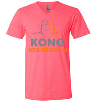 Kong Steel Structures - Essentials - Canvas Unisex V-Neck T-Shirt