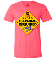 COABA - Learning Required, Adulting Optional - Canvas Unisex V-Neck T-Shirt