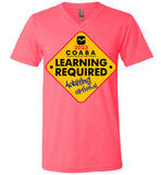 COABA - Learning Required, Adulting Optional - Canvas Unisex V-Neck T-Shirt