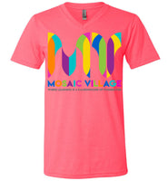 Mosaic Village - Essentials - Canvas Unisex V-Neck T-Shirt