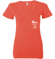Over The Rainbow Behavioral Consulting - Hanging Out In The Pocket Of Disappointment - Bella Ladies Deep V-Neck