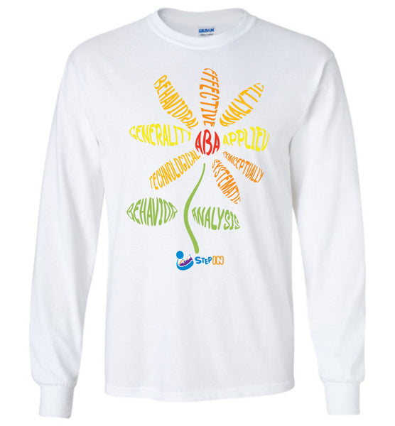 Step In Autism - ABA Flower - Gildan Long Sleeve T-Shirt