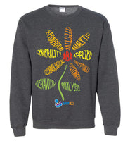 Step In Autism - ABA Flower - Gildan Crewneck Sweatshirt
