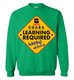 COABA - Learning Required, Adulting Optional - Gildan Crewneck Sweatshirt