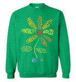Step In Autism - ABA Flower - Gildan Crewneck Sweatshirt