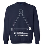 Seven Dimensions - Science = Shenanigans = 7 Dimensions - Gildan Crewneck Sweatshirt