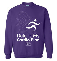 Over The Rainbow Behavior Consulting - Data Is My Cardio Plan - Gildan Crewneck Sweatshirt