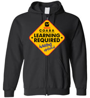 COABA - Learning Required, Adulting Optional - Gildan Zip Hoodie