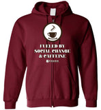 COABA - Fueled By Social Change & Caffeine - Gildan Zip Hoodie