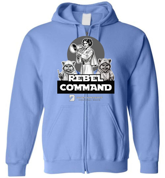 Seven Dimensions - Rebel Command 01 - Gildan Zip Hoodie