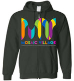 Mosaic Village - Essentials - Gildan Zip Hoodie