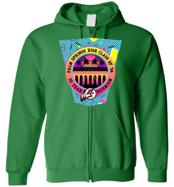 Palm Springs High School 30-Year Reunion - Gildan Zip Hoodie