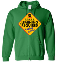 COABA - Learning Required, Adulting Optional - Gildan Zip Hoodie