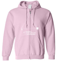 Seven Dimensions - Science = Shenanigans = 7 Dimensions - Gildan Zip Hoodie