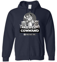 Public Policy Posse - Rebel Command 02 - Gildan Zip Hoodie