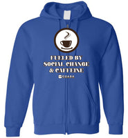 COABA - Fueled By Social Change & Caffeine - Gildan Zip Hoodie