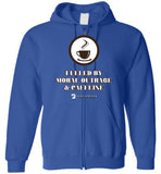 Seven Dimensions - Fueled By Moral Outrage & Caffeine - Gildan Zip Hoodie