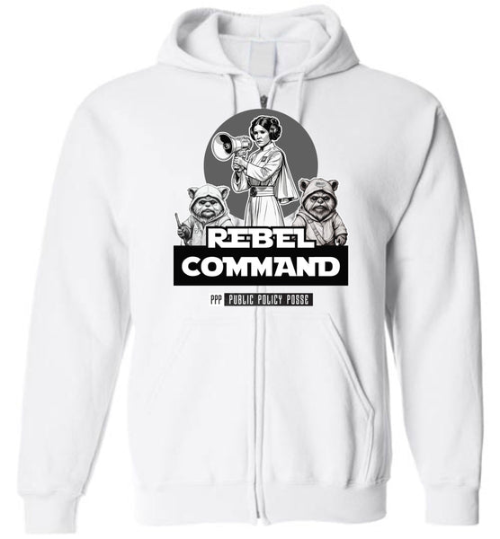 Public Policy Posse - Rebel Command 02 - Gildan Zip Hoodie