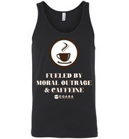 COABA - Fueled By Moral Outrage & Caffeine - Canvas Unisex Tank