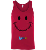 Step In Autism - Smiley Assistant Behavior Analyst - Canvas Unisex Tank
