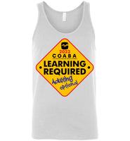 COABA - Learning Required, Adulting Optional - Canvas Unisex Tank