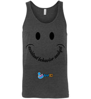 Step In Autism - Smiley Assistant Behavior Analyst - Canvas Unisex Tank