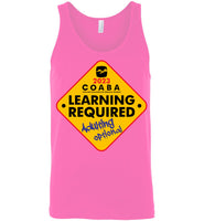 COABA - Learning Required, Adulting Optional - Canvas Unisex Tank