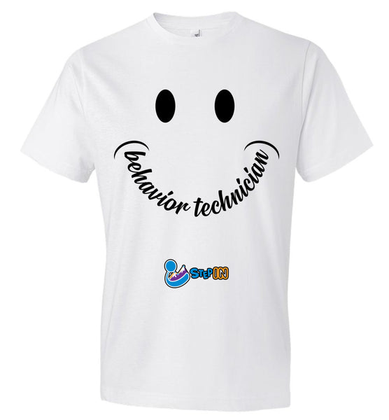 Step In Autism - Smiley Behavior Technician - Anvil Fashion T-Shirt