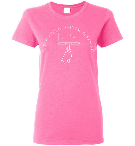 Clear Vision Window Cleaning - Essentials - Gildan Ladies Short-Sleeve