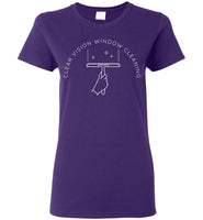 Clear Vision Window Cleaning - Essentials - Gildan Ladies Short-Sleeve