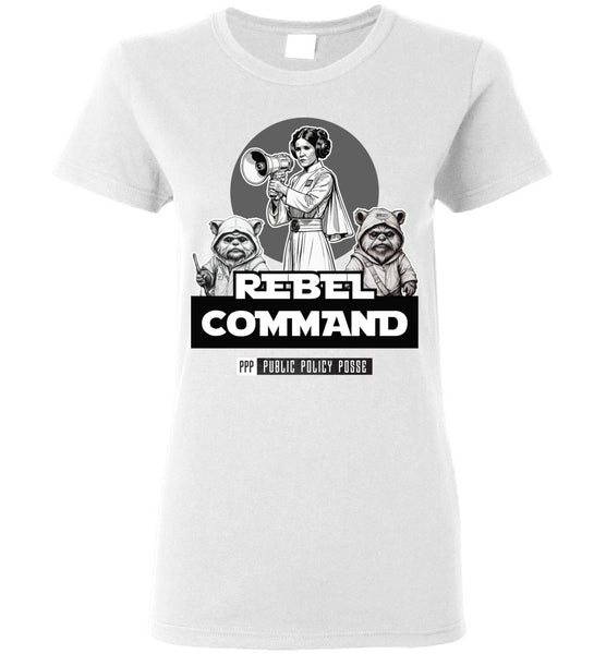 Public Policy Posse - Rebel Command 02 - Gildan Ladies Short-Sleeve