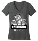 Public Policy Posse - Rebel Command 02 - District Made Ladies Perfect Weight V-Neck